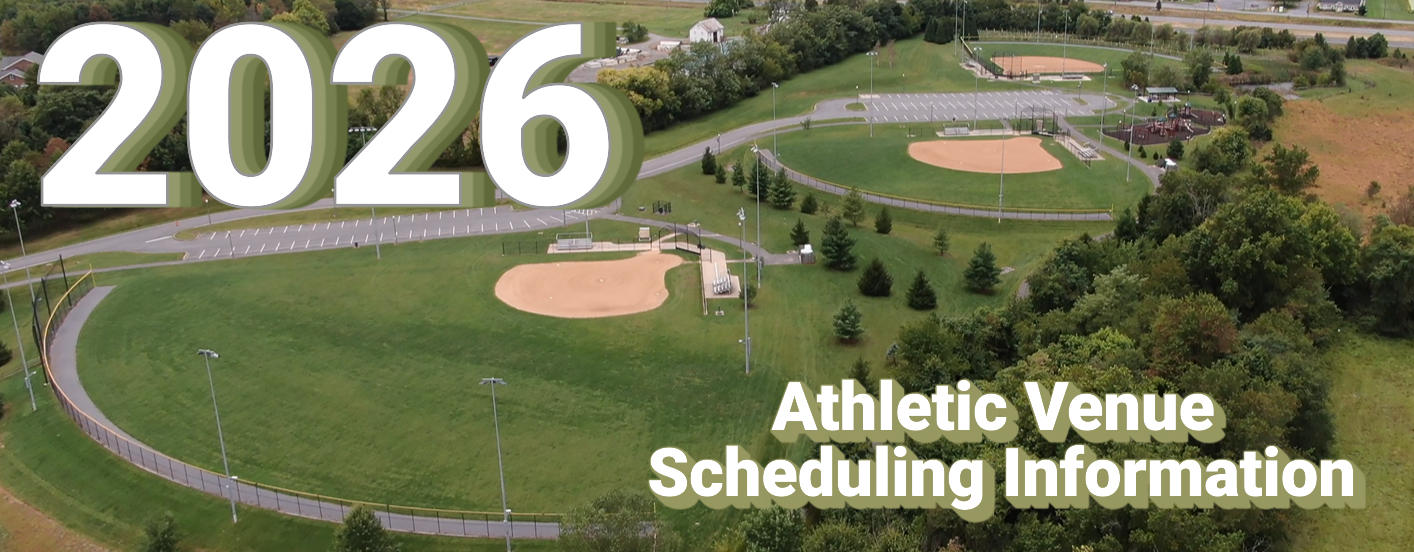 2026 Athletic Venue Scheduling Information Announcement Banner.